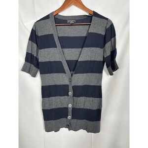 Banana Republic Womens Y2K Striped Crop Cardigan Size M Elena Gilbert Bella Swan